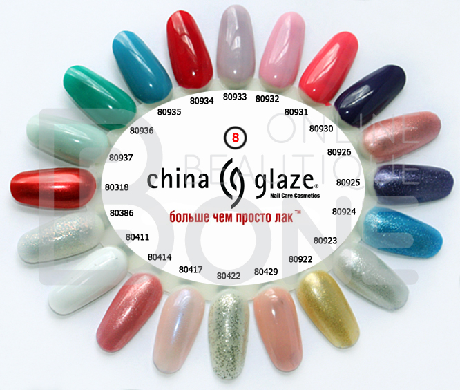 Палитра лаков China Glaze #8 80318-80937